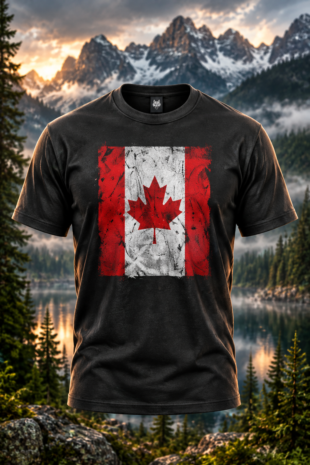 Canadian Flag Tee mockup