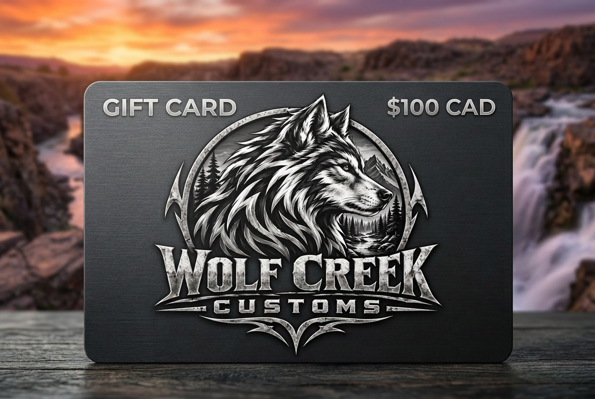 Matching one-hundred-dollar gift card with river gorge